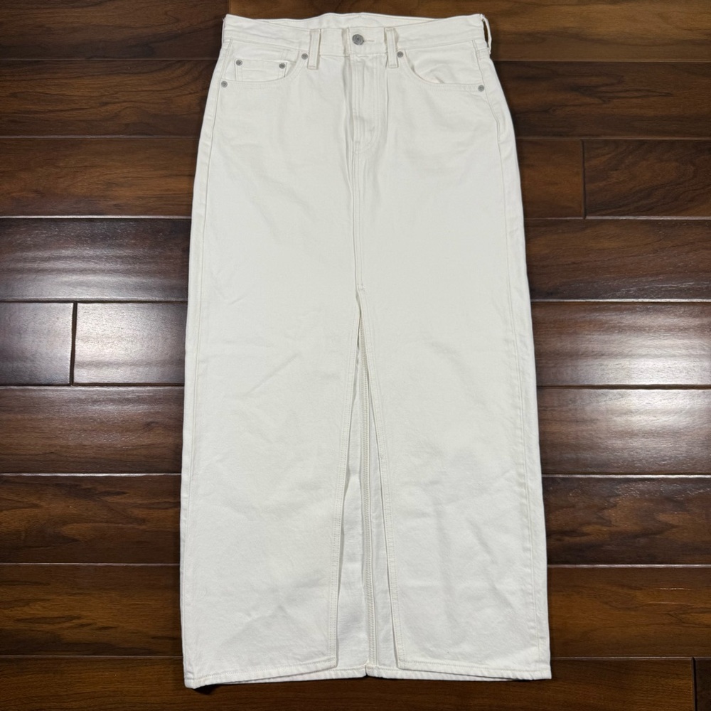 Levi's x Free‎ People Women's Size 28 / 6 Snowing in LA Ankle Column Denim Skirt